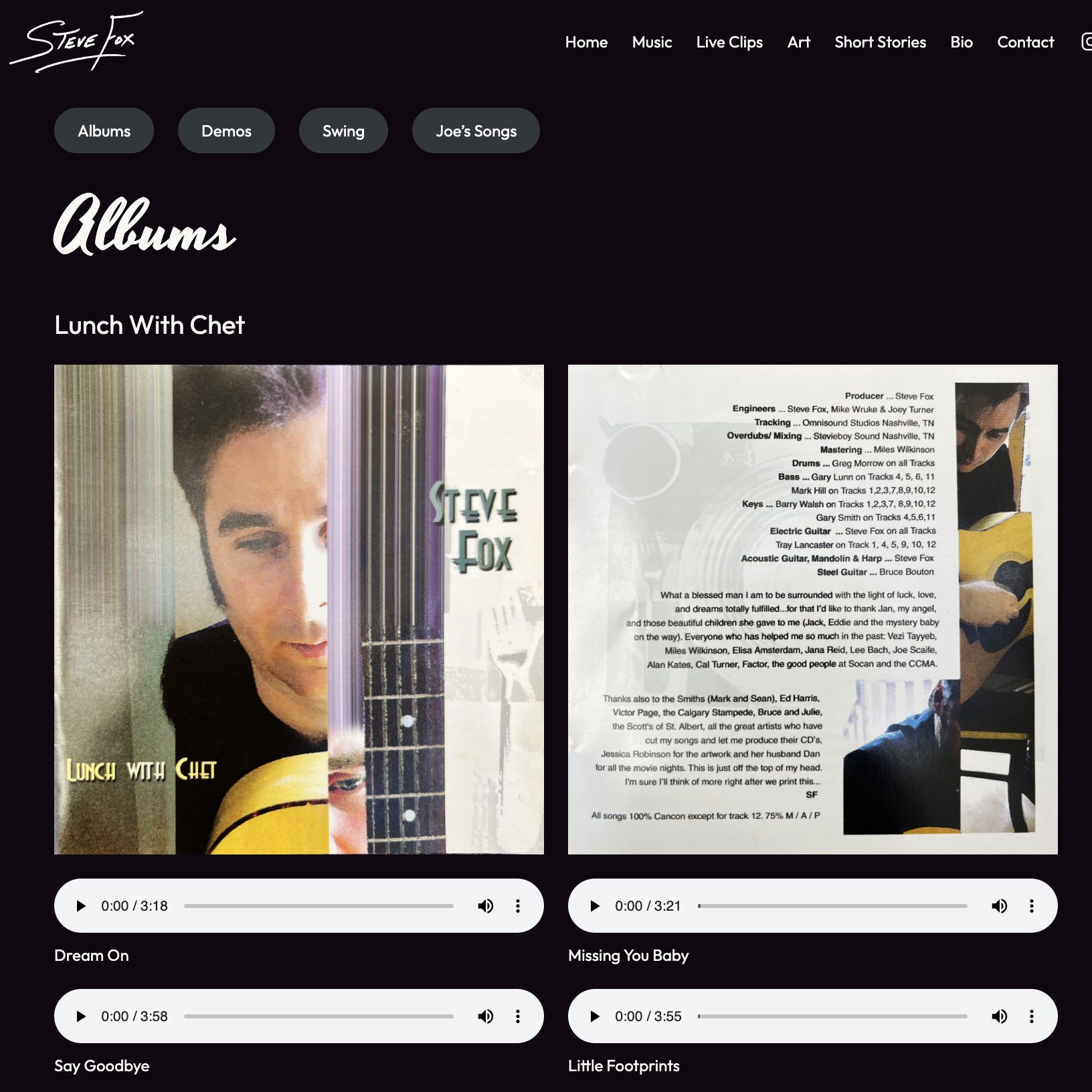 SteveFoxSongs.com